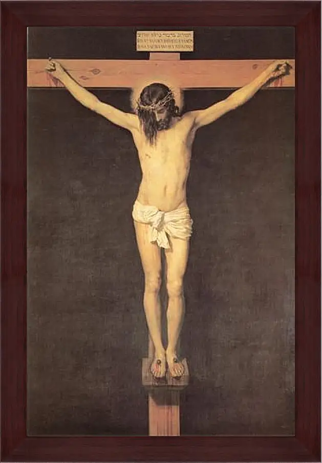 Картина в раме - Christ on the Cross. Диего Веласкес