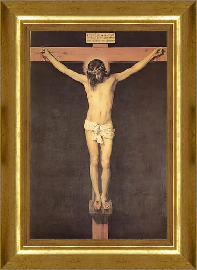 Картина в раме - Christ on the Cross. Диего Веласкес