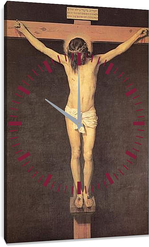 Часы картина - Christ on the Cross. Диего Веласкес