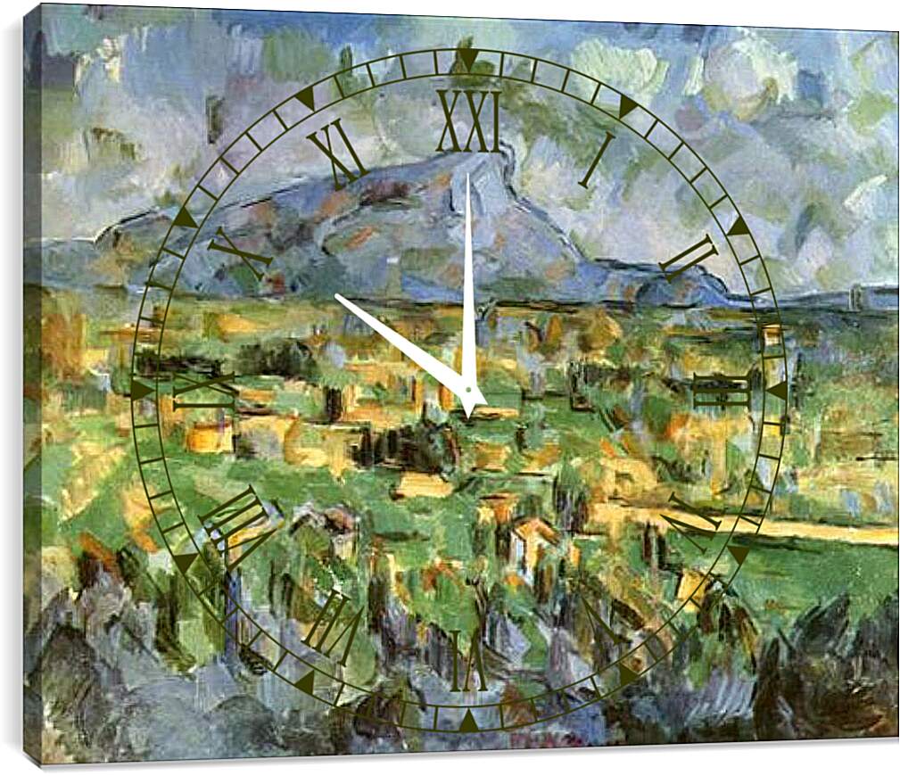 Часы картина - Mont Sainte Victoire. Поль Сезанн