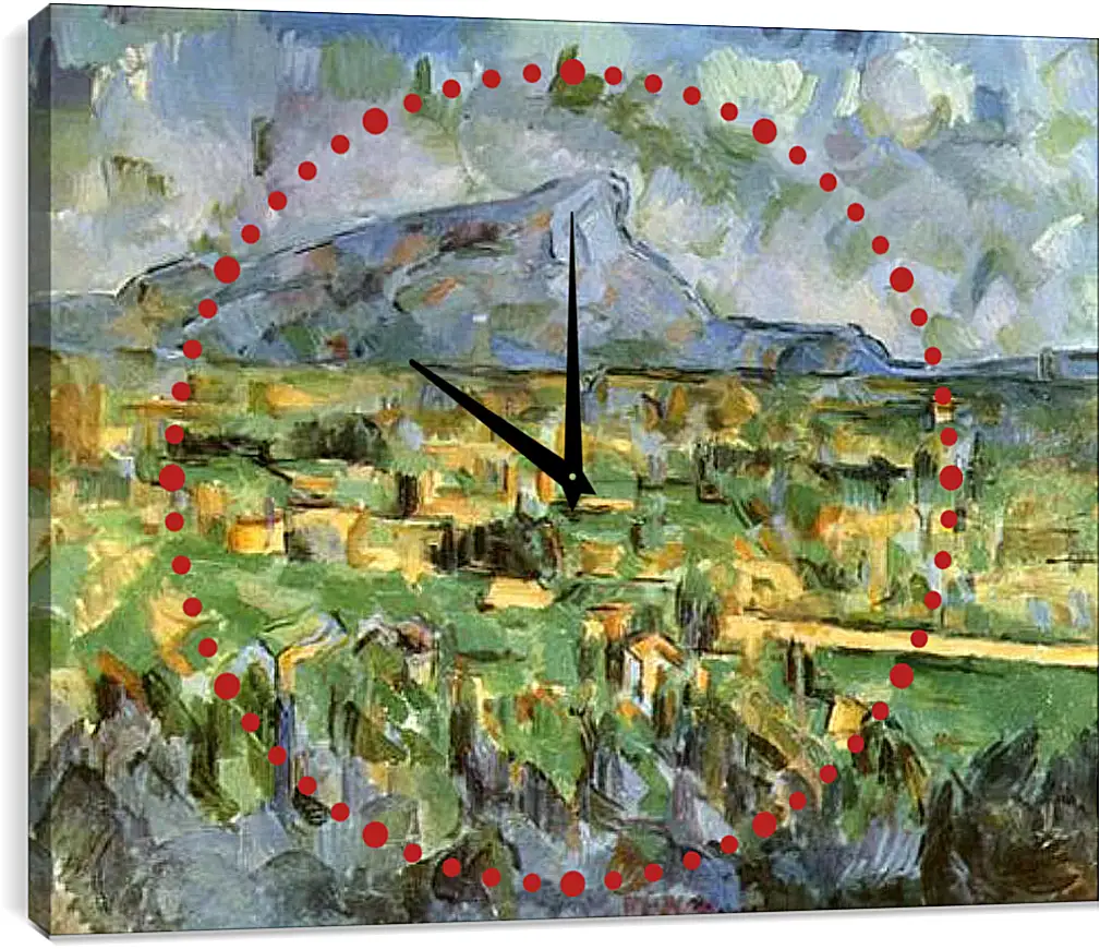 Часы картина - Mont Sainte Victoire. Поль Сезанн