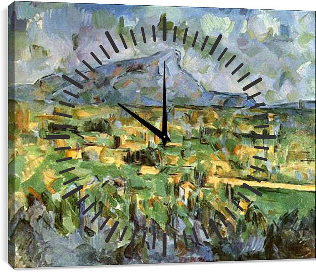 Часы картина - Mont Sainte Victoire. Поль Сезанн