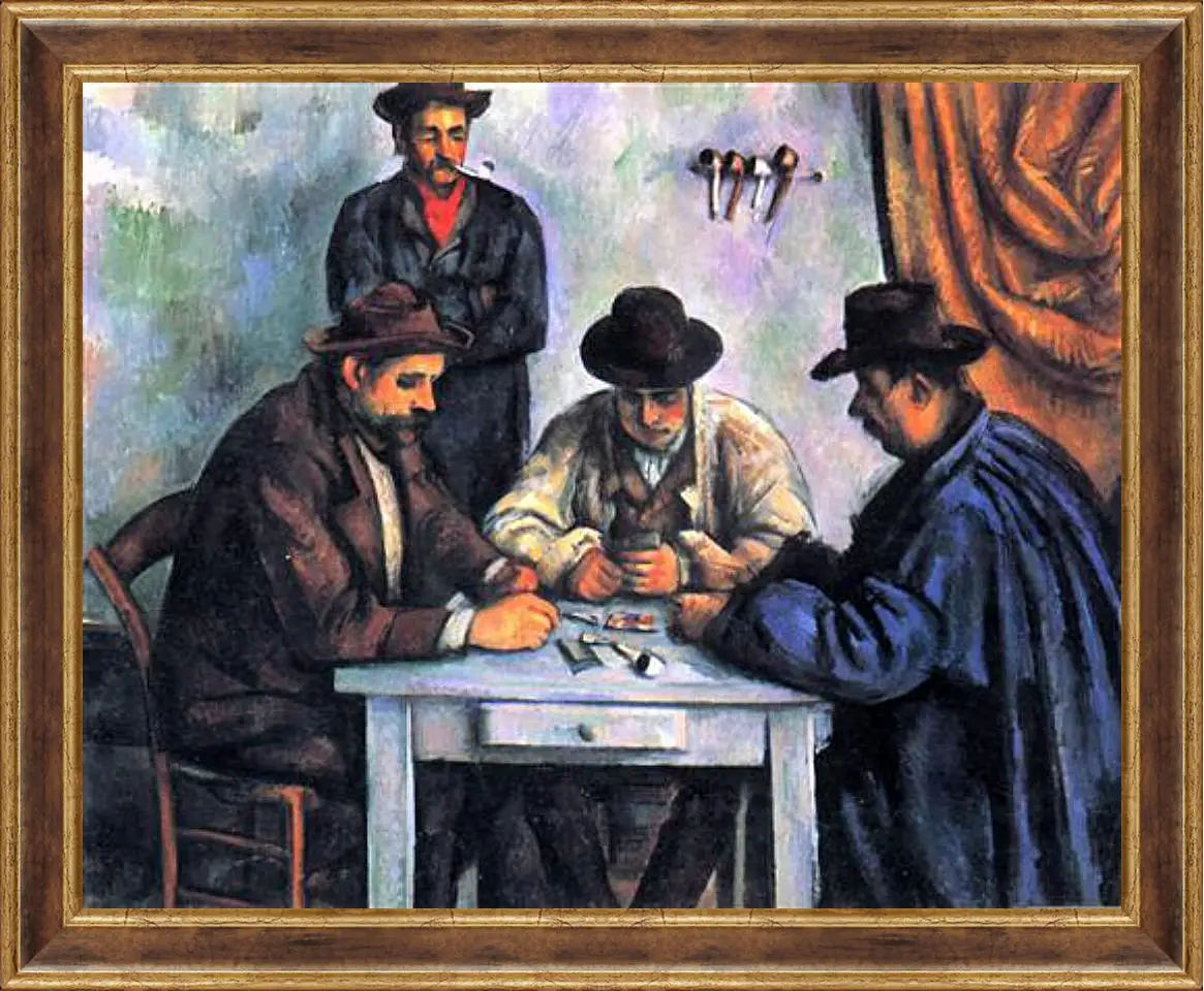 Картина в раме - The Card Players. Поль Сезанн