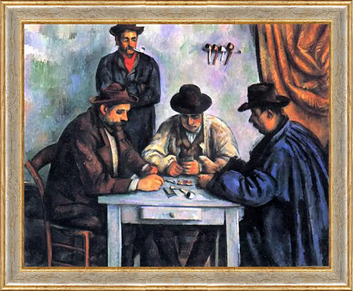 Картина в раме - The Card Players. Поль Сезанн