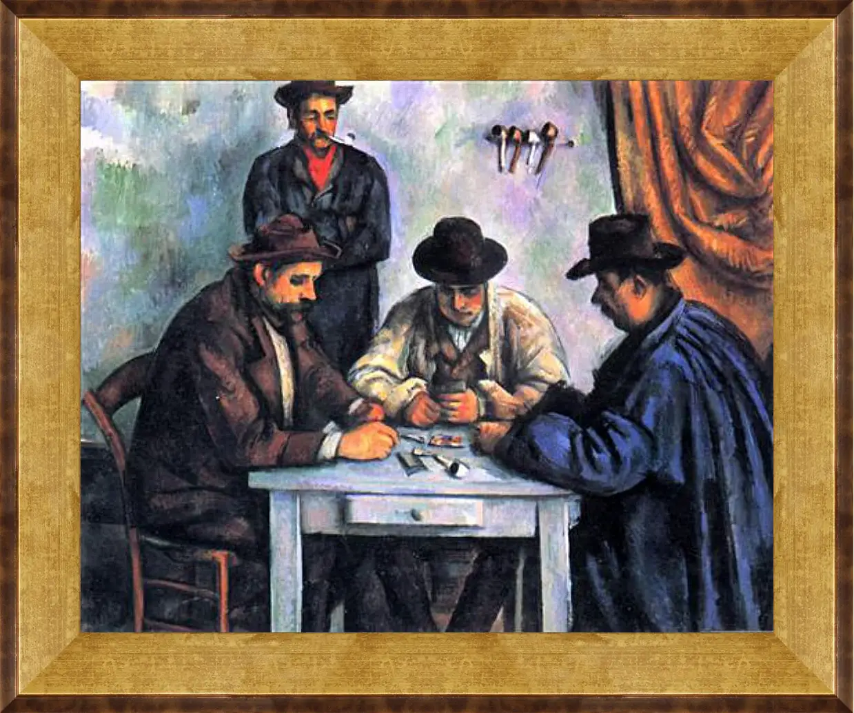 Картина в раме - The Card Players. Поль Сезанн