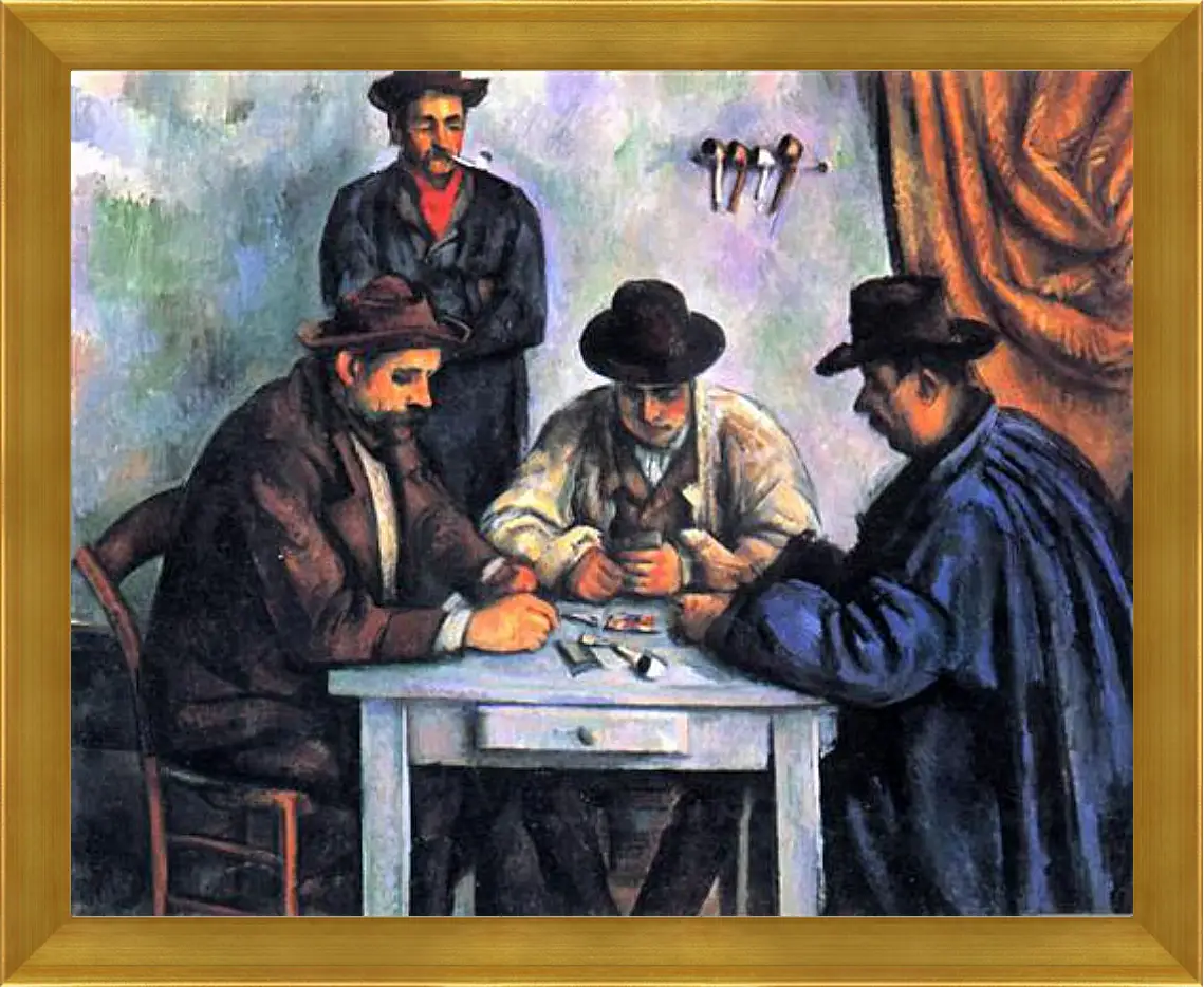 Картина в раме - The Card Players. Поль Сезанн