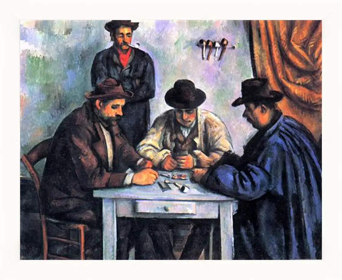 Картина в раме - The Card Players. Поль Сезанн