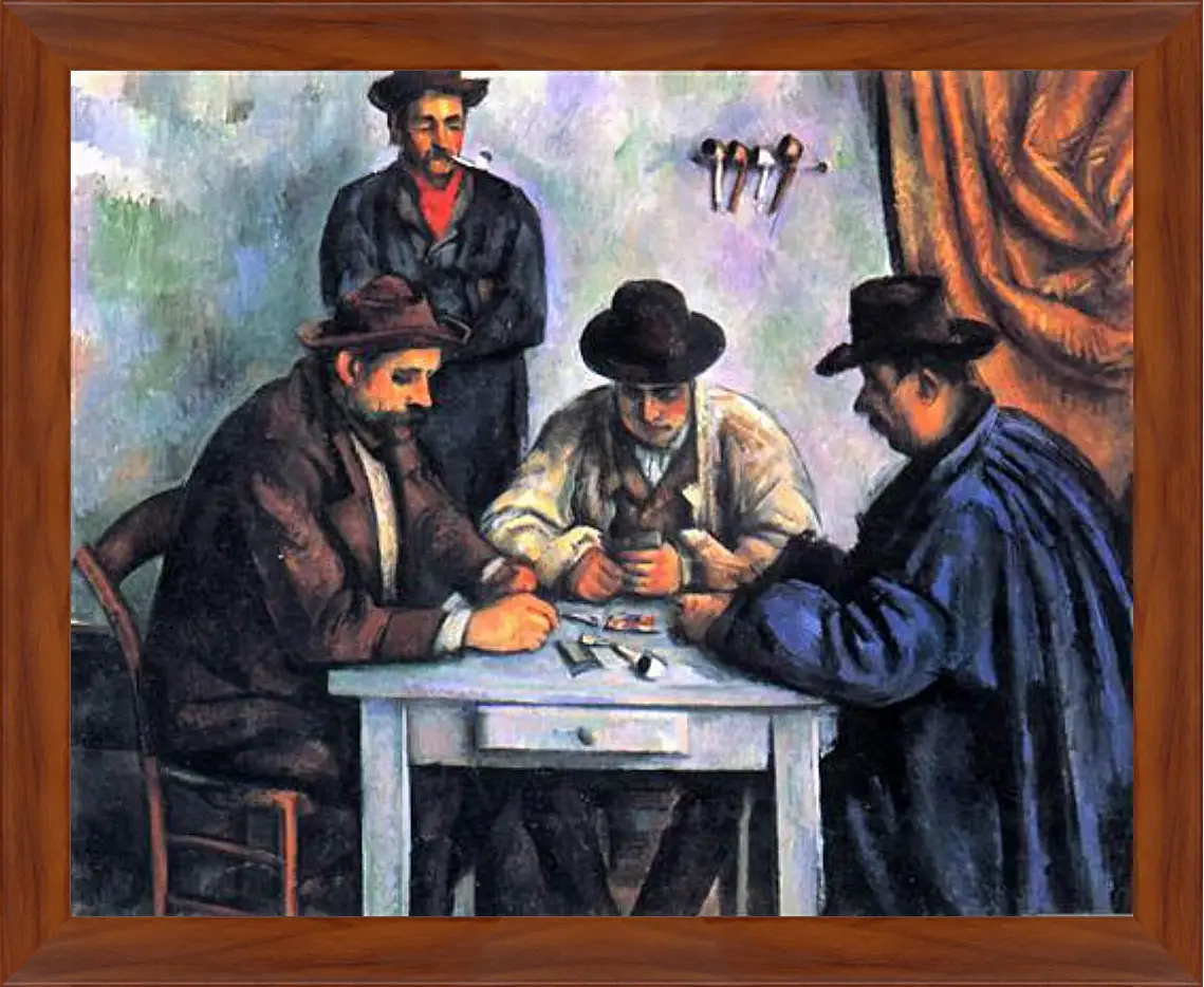 Картина в раме - The Card Players. Поль Сезанн