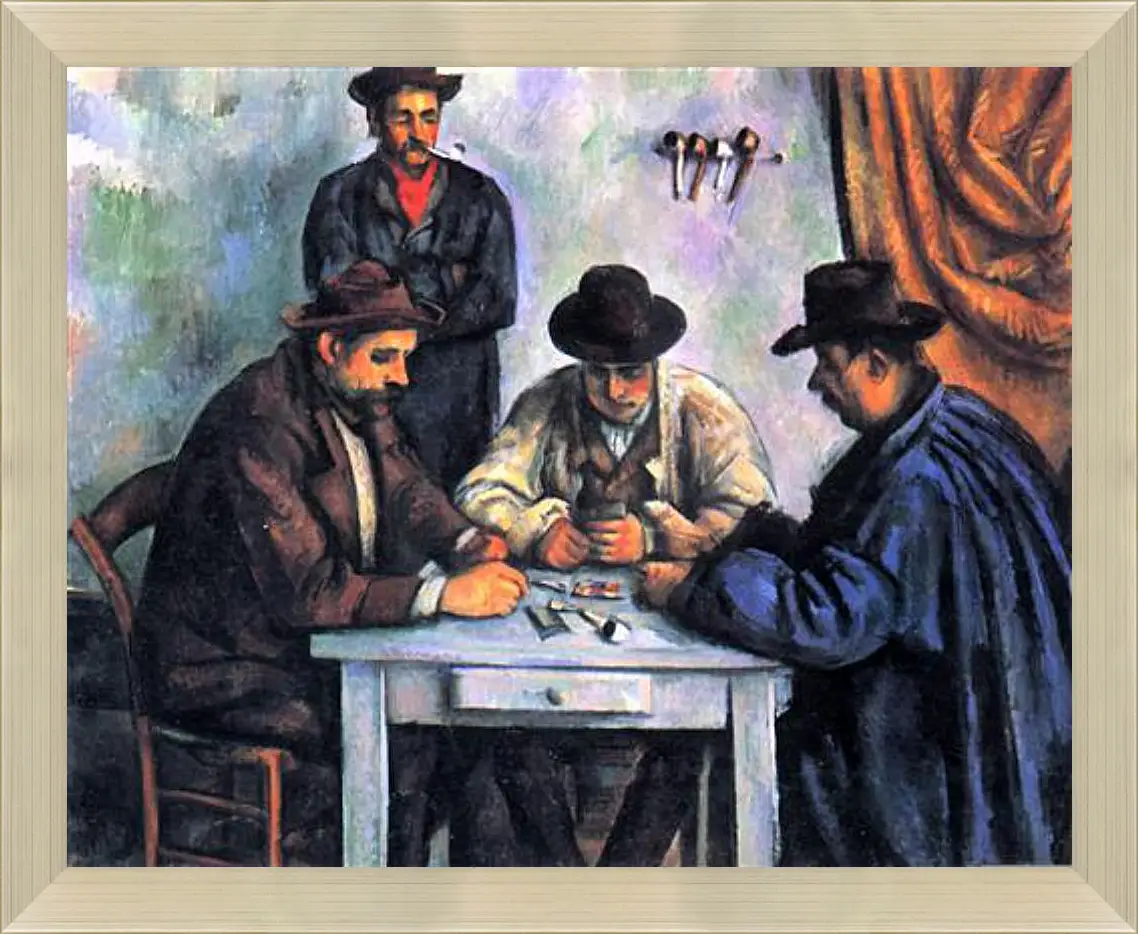 Картина в раме - The Card Players. Поль Сезанн