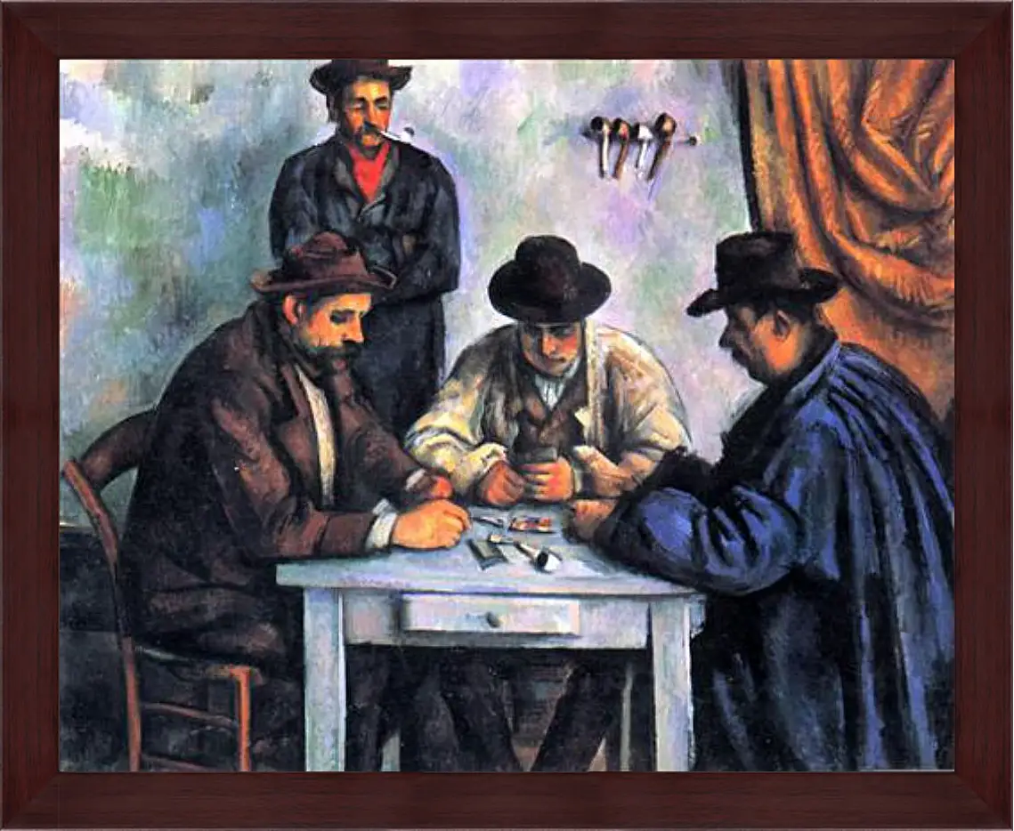 Картина в раме - The Card Players. Поль Сезанн