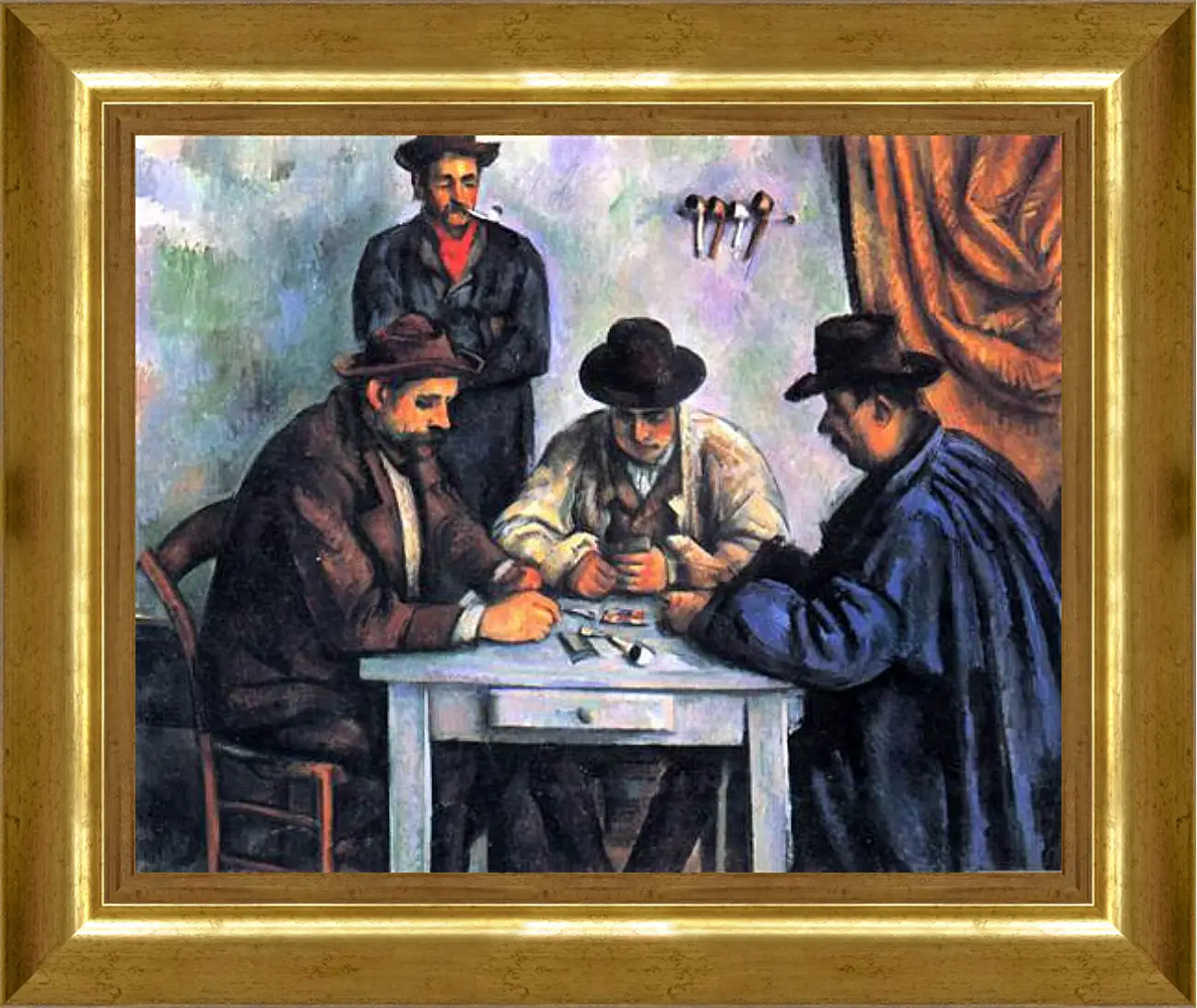 Картина в раме - The Card Players. Поль Сезанн