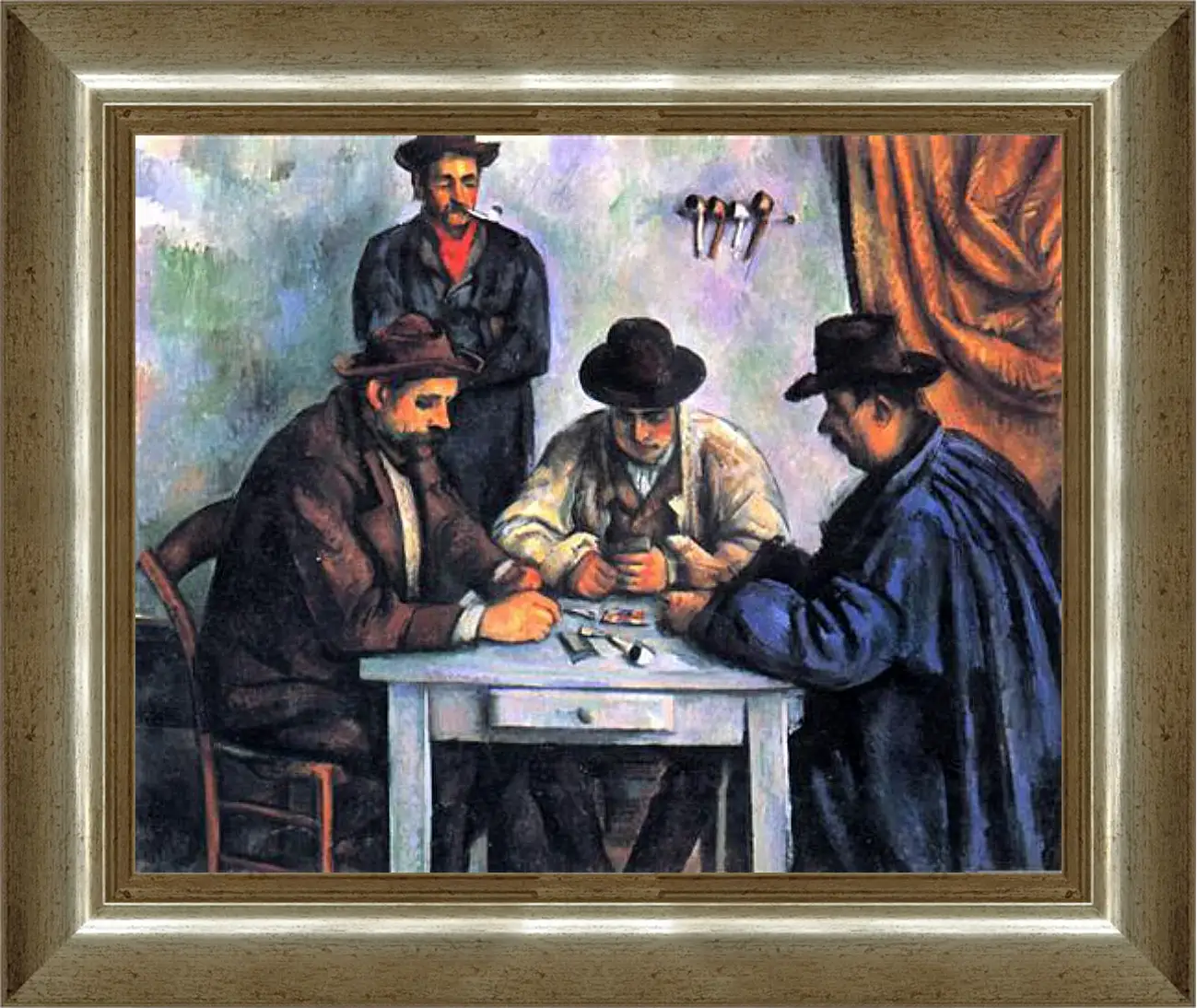 Картина в раме - The Card Players. Поль Сезанн