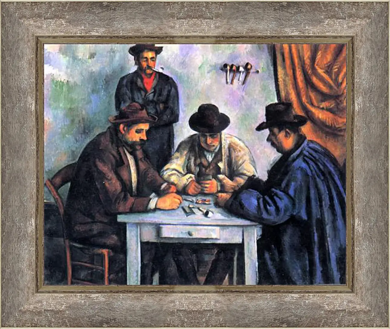 Картина в раме - The Card Players. Поль Сезанн