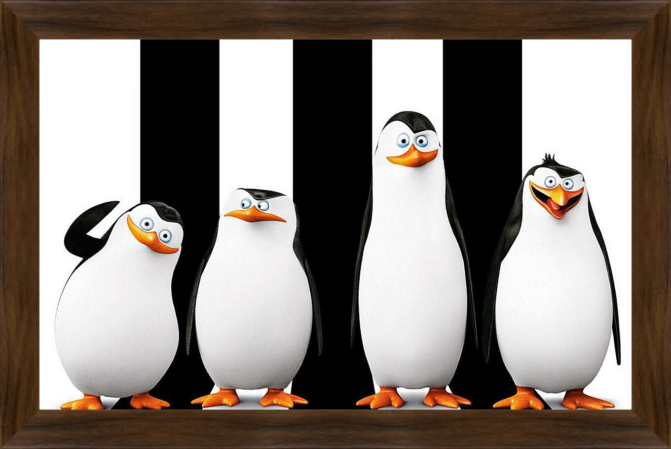 Картина в раме - Пингвины