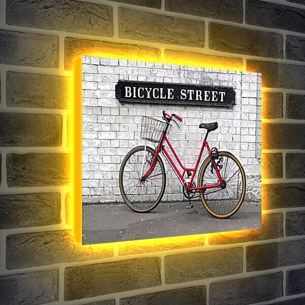 Лайтбокс световая панель - Велосипед