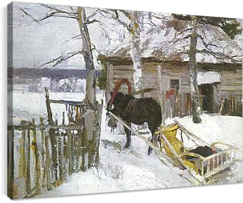 Постер и плакат - Зимой. Коровин Константин