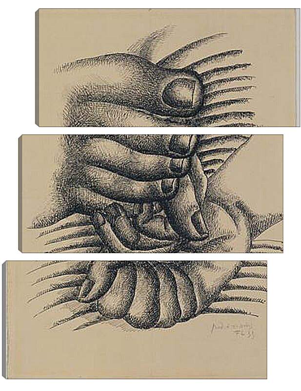 Модульная картина - Foot and Hands. Фернан Леже