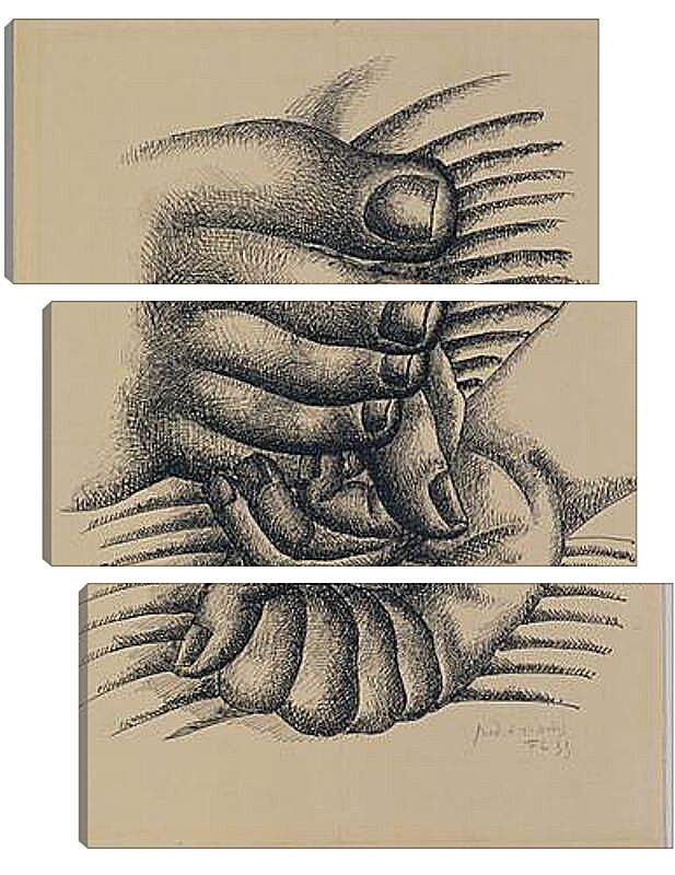 Модульная картина - Foot and Hands. Фернан Леже
