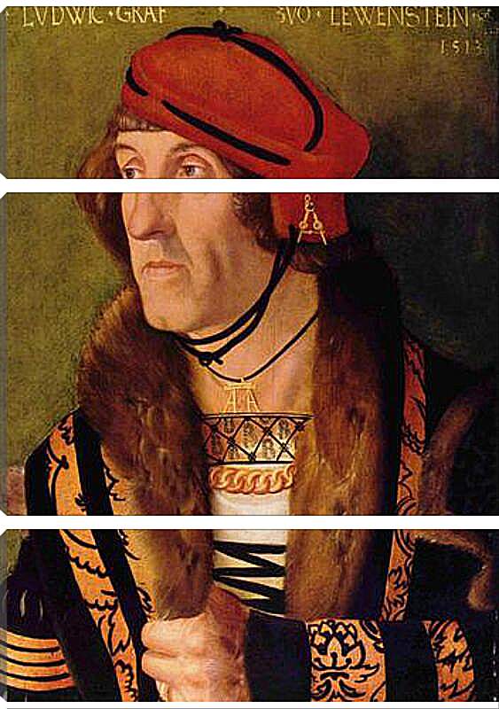 Модульная картина - Portrat des Ludwig Graf zu Lowenstein. Ханс Бальдунг