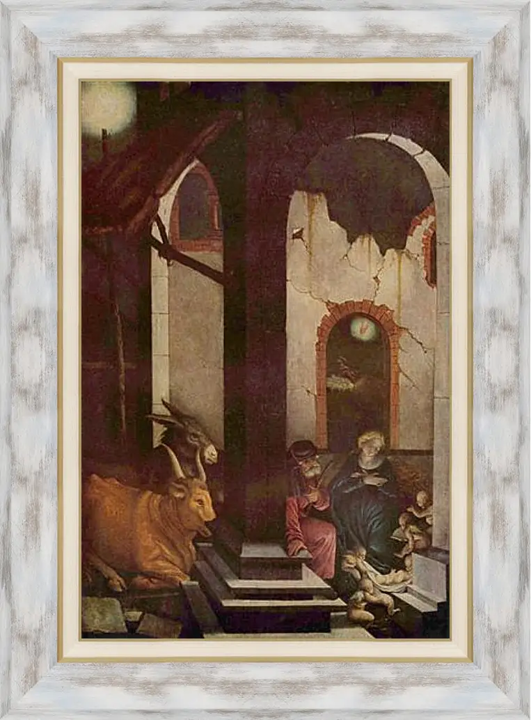 Картина в раме - Geburt Christi. Ханс Бальдунг