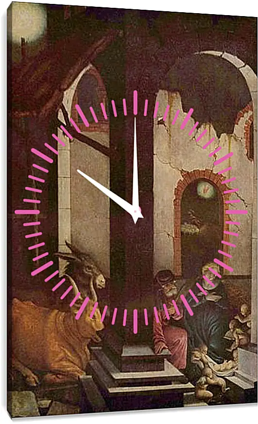 Часы картина - Geburt Christi. Ханс Бальдунг