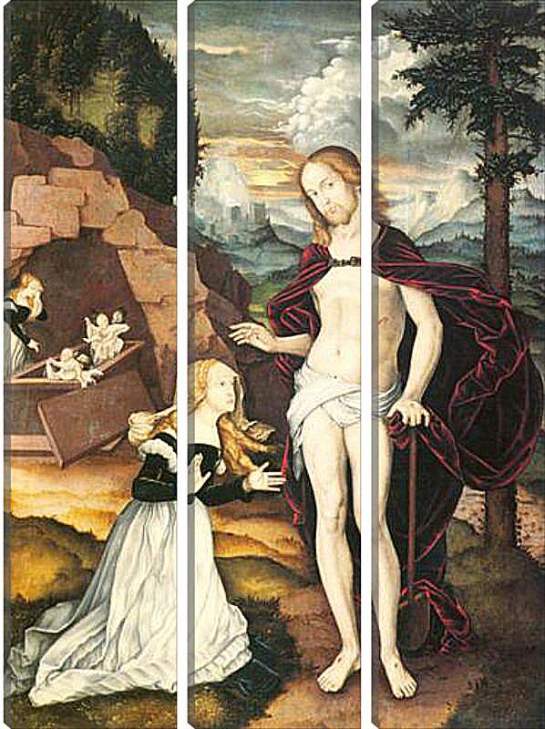 Модульная картина - Christus als Gartner (Noli me tangere). Ханс Бальдунг