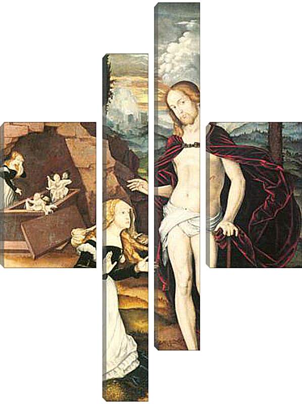 Модульная картина - Christus als Gartner (Noli me tangere). Ханс Бальдунг