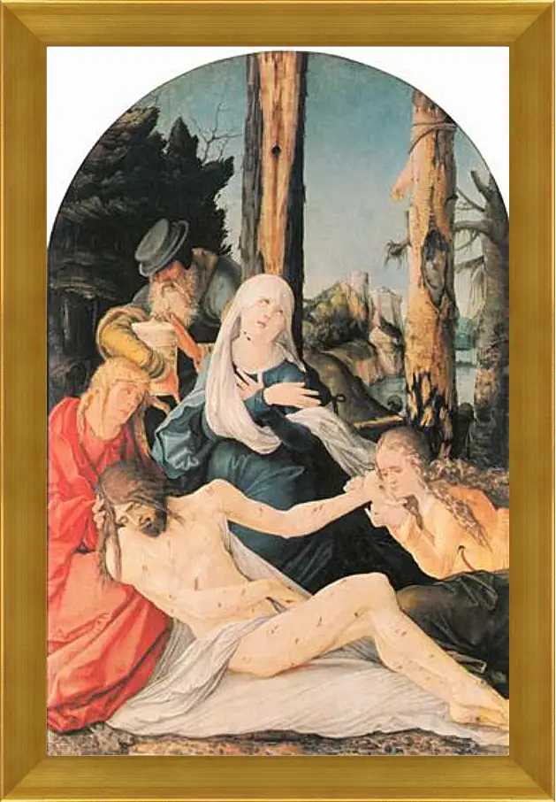 Картина в раме - Beweinung Christi. Ханс Бальдунг