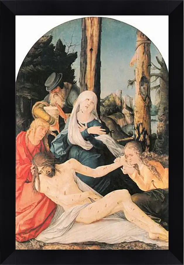 Картина в раме - Beweinung Christi. Ханс Бальдунг