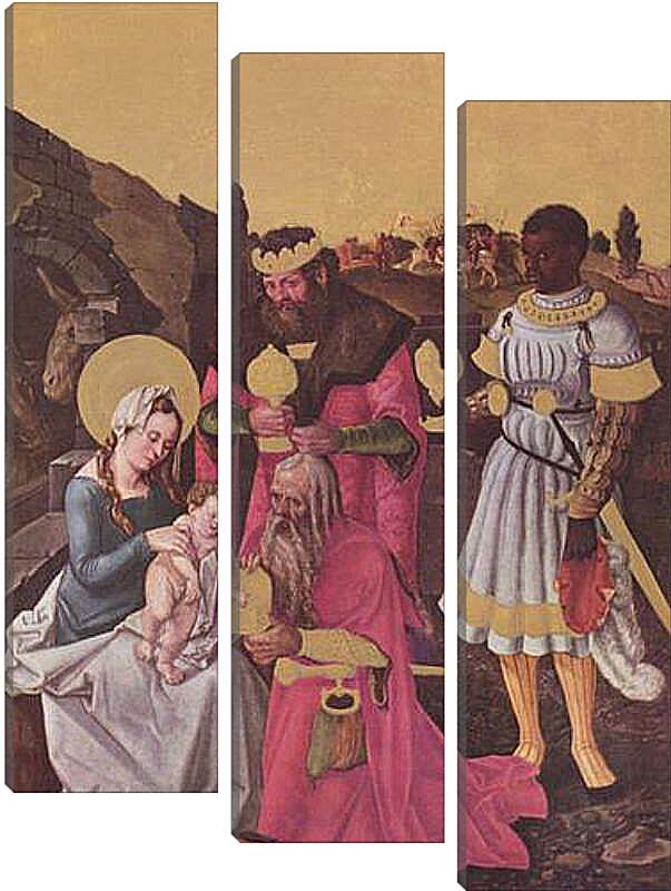 Модульная картина - Anbetung der Heiligen Drei Konige. Ханс Бальдунг