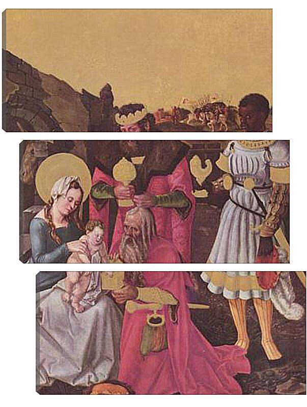 Модульная картина - Anbetung der Heiligen Drei Konige. Ханс Бальдунг
