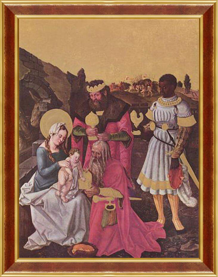 Картина в раме - Anbetung der Heiligen Drei Konige. Ханс Бальдунг