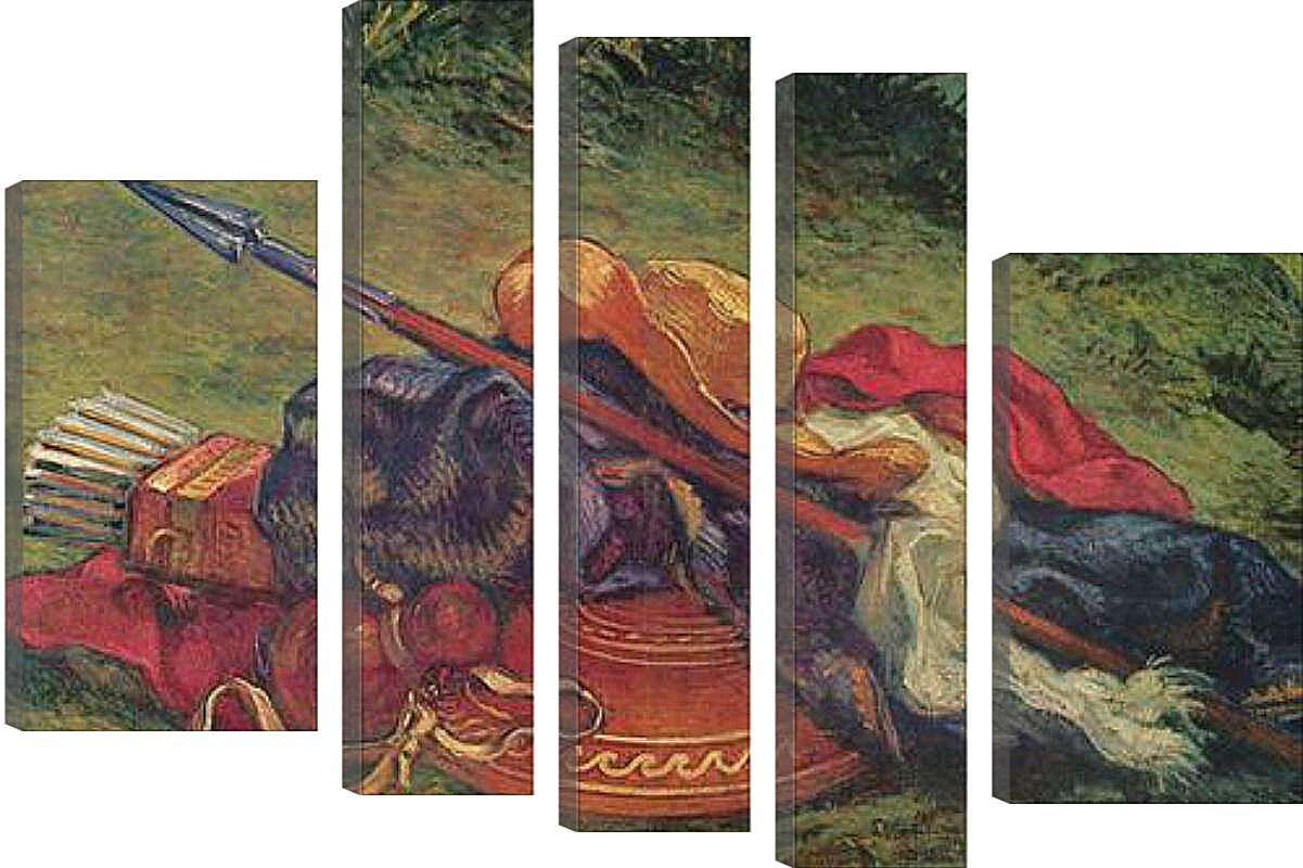 Модульная картина - Wandgemalde fur Saint-Sulpice in Paris, Kapelle der Heiligen Engel (Szene). Эжен Делакруа