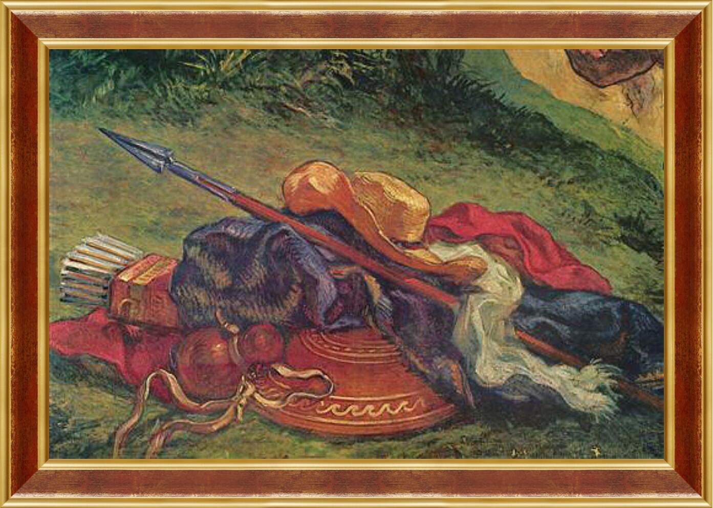 Картина в раме - Wandgemalde fur Saint-Sulpice in Paris, Kapelle der Heiligen Engel (Szene). Эжен Делакруа