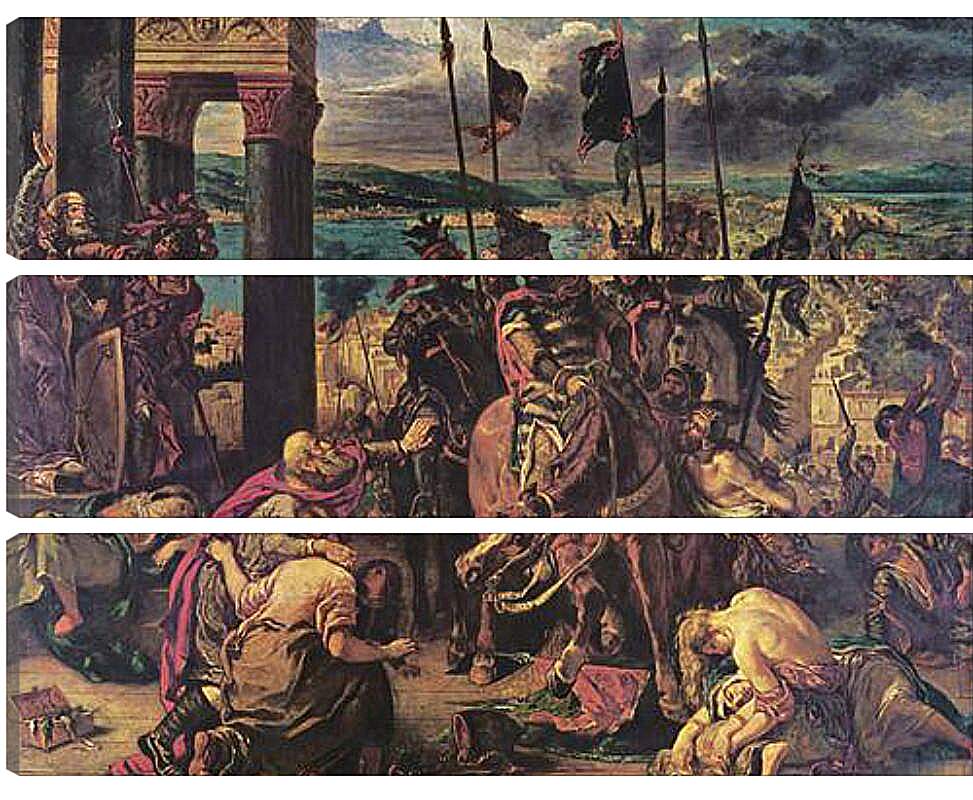 Модульная картина - The Entry of the Crusaders into Constantinople. Эжен Делакруа