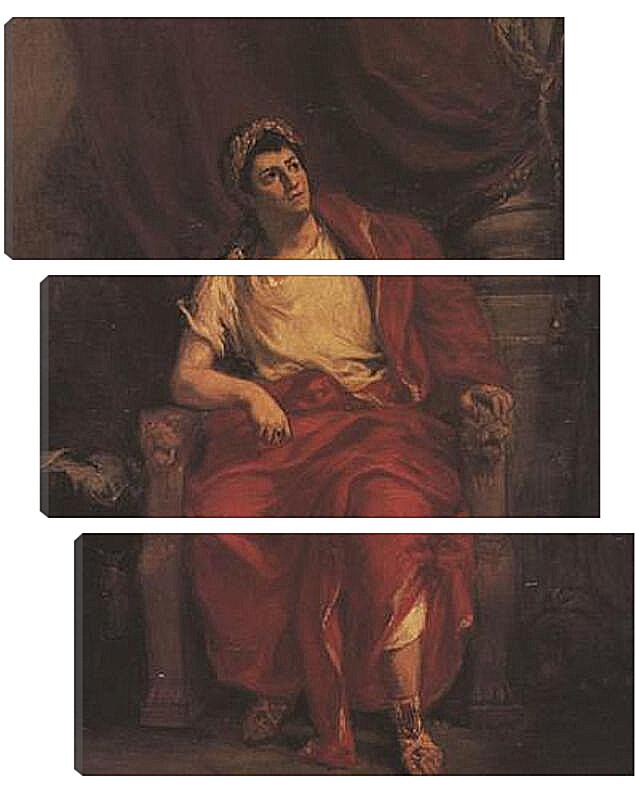 Модульная картина - Talma als Nero in Britannicus. Эжен Делакруа