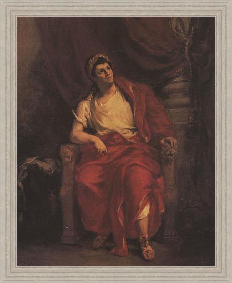 Картина в раме - Talma als Nero in Britannicus. Эжен Делакруа
