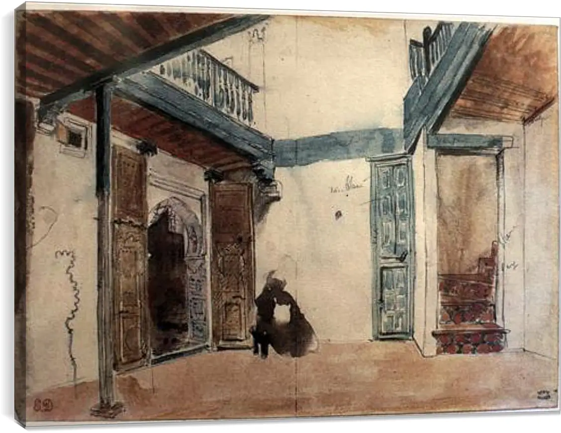 Постер и плакат - Sketchbook. Эжен Делакруа