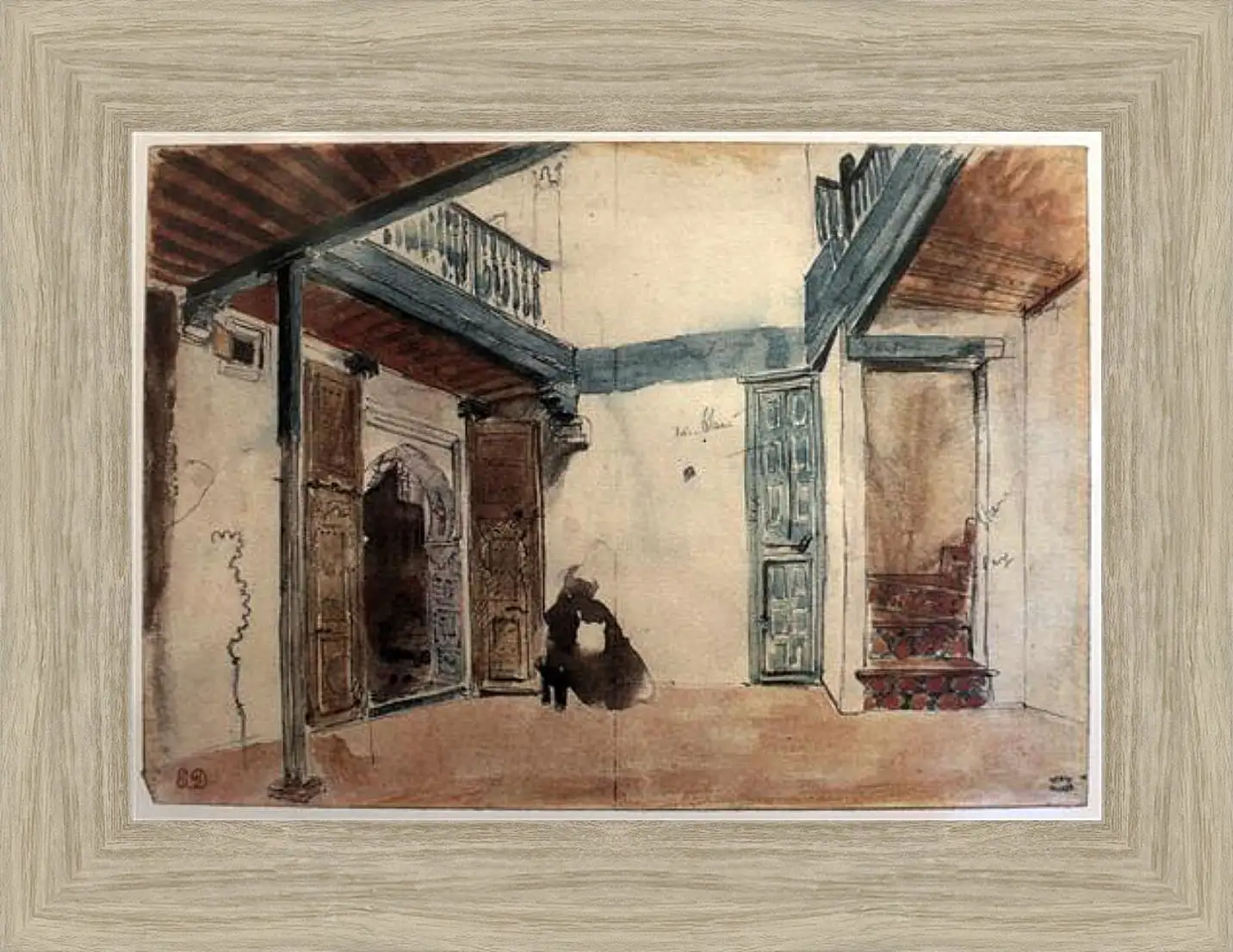 Картина в раме - Sketchbook. Эжен Делакруа