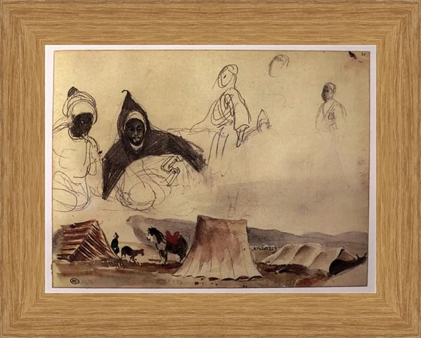 Картина в раме - Sketchbook. Эжен Делакруа