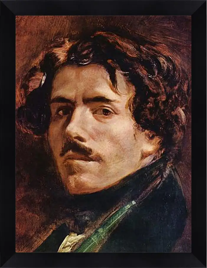 Картина в раме - Selbstportrat (Detail). Эжен Делакруа