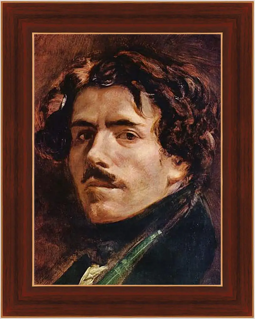 Картина в раме - Selbstportrat (Detail). Эжен Делакруа
