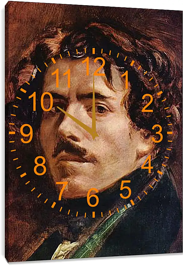 Часы картина - Selbstportrat (Detail). Эжен Делакруа