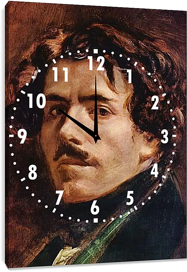 Часы картина - Selbstportrat (Detail). Эжен Делакруа