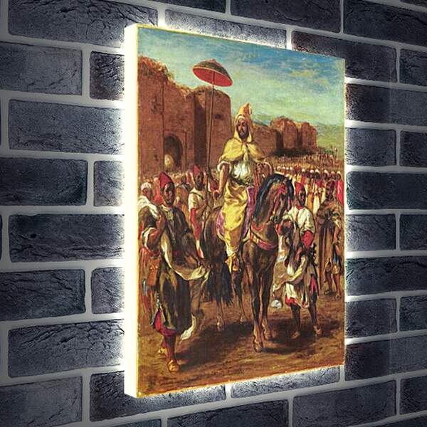 Лайтбокс световая панель - Portrat des Sultans von Marokko. Эжен Делакруа