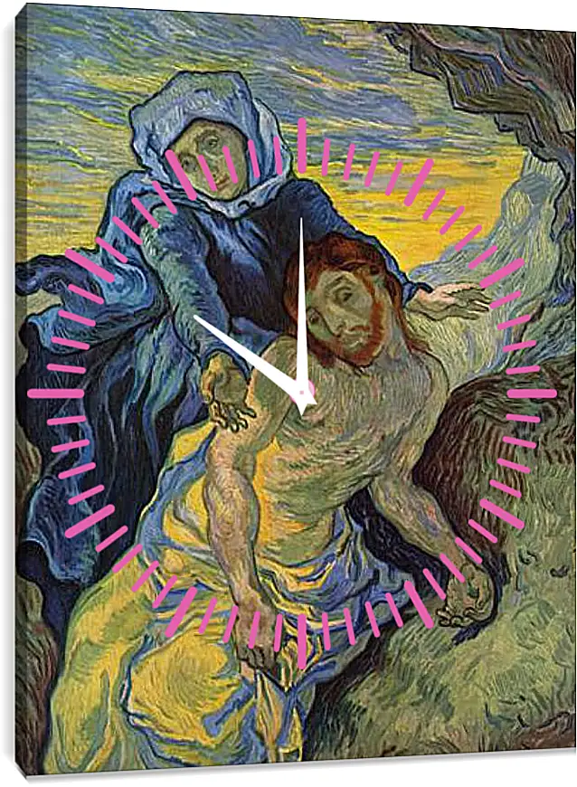 Часы картина - Pieta. Эжен Делакруа