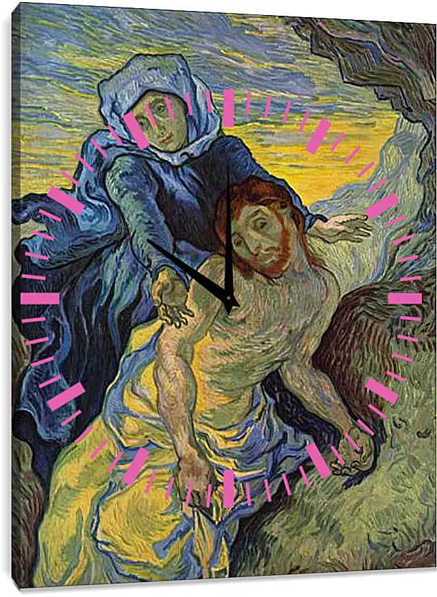 Часы картина - Pieta. Эжен Делакруа