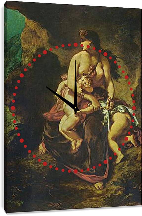 Часы картина - Medea. Эжен Делакруа