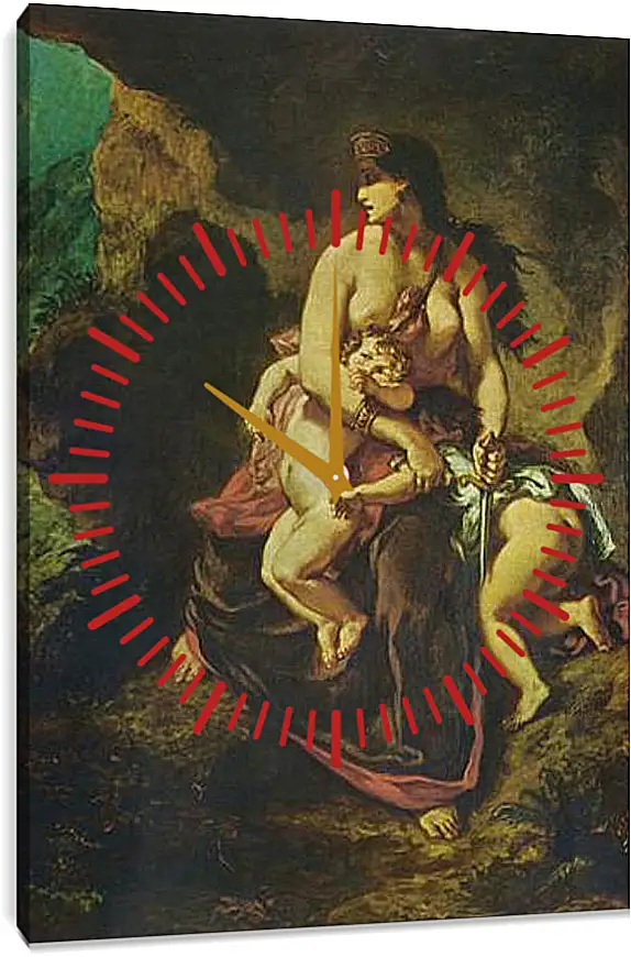 Часы картина - Medea. Эжен Делакруа