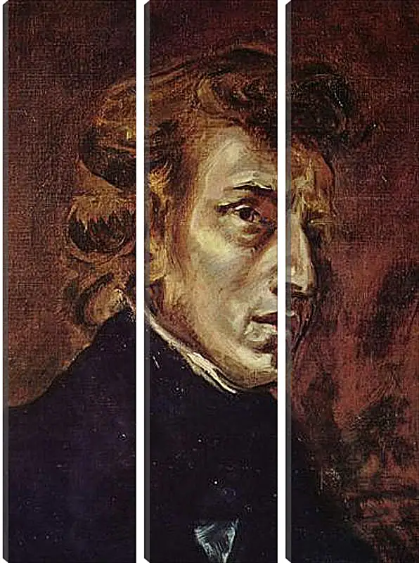 Модульная картина - Frederic Chopin as portrayed by Eugene Delacroix. Эжен Делакруа